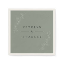 Sage Dream Weding Napkins
