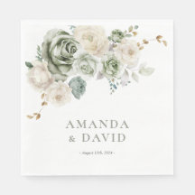 Sage Green Botanical Elegant Wedding