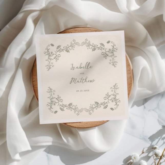 Guardanapo De Papel Sage Green Vintage Chinoiserie Wedkins (Criador carregado)