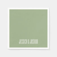 Sage Green White Ultra Modern Weding