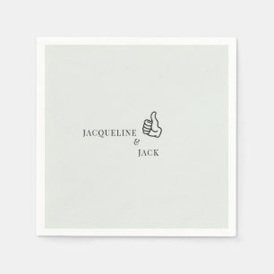Guardanapo De Papel Sage Leve Para Cima Coquetel Personalizado