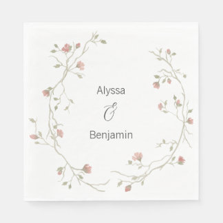 Guardanapo De Papel Sage Personalizado e Casamento Boêmiano Escamudo N