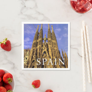 Guardanapo De Papel Sagrada Familia Barcelona, Espanha