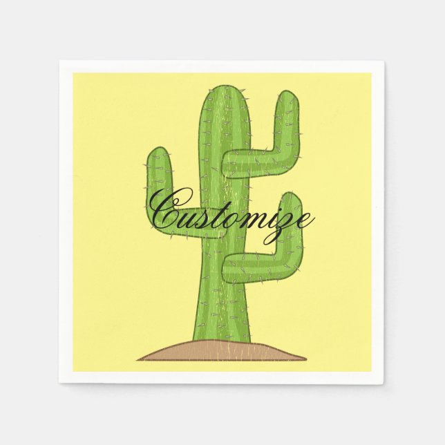 Guardanapo De Papel Saguaro Cactus Thunder_Cove (Frente)