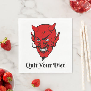 Guardanapo De Papel Sai da Satã do Diet Devil