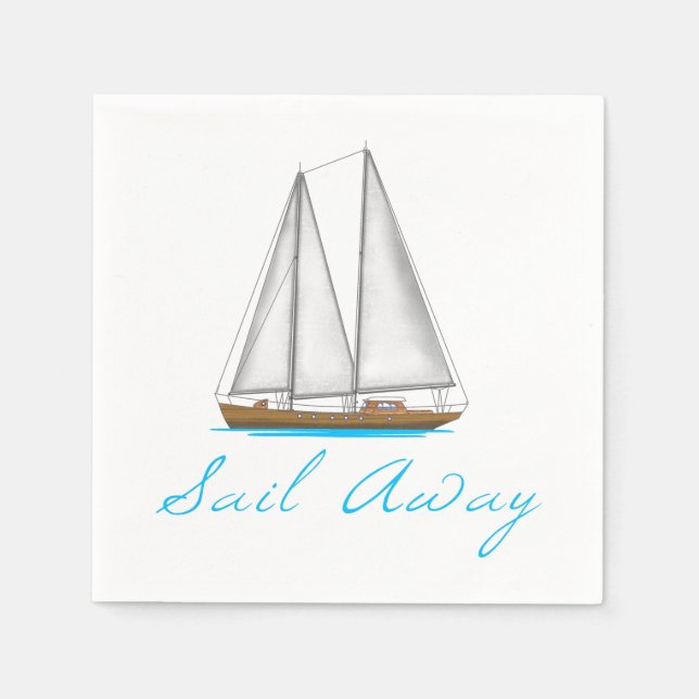 Guardanapo De Papel Sail Away (Frente)