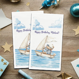 Guardanapo De Papel Sailor Teddy Bear Birthday