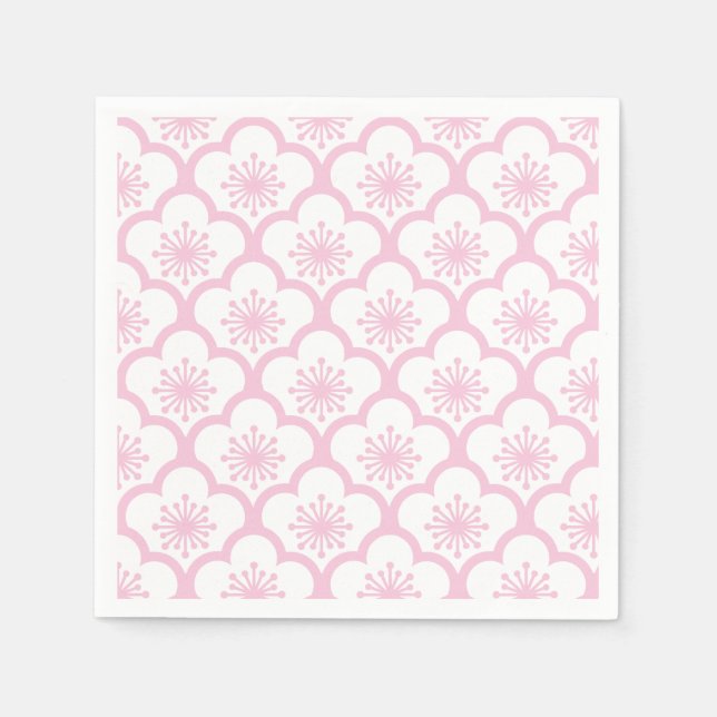 Guardanapo De Papel Sakura Light Pink - White (Frente)