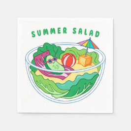 Guardanapo De Papel Salada de Verão