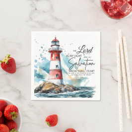 Guardanapo De Papel Salmo 27:1 Bíblia LORD é minha Luz e Salvação