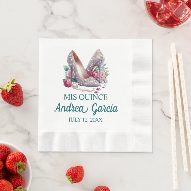 Guardanapo De Papel Saltos altos de Quinceanera (Insitu)