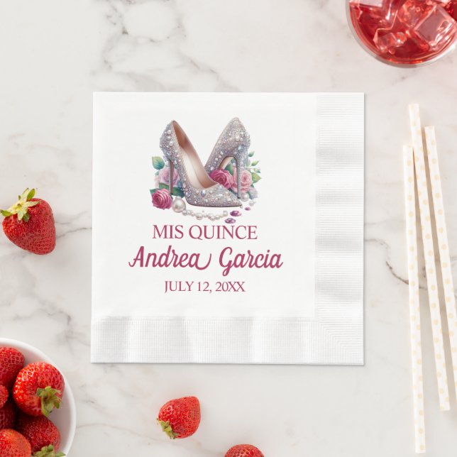 Guardanapo De Papel Saltos altos de Quinceanera (Insitu)