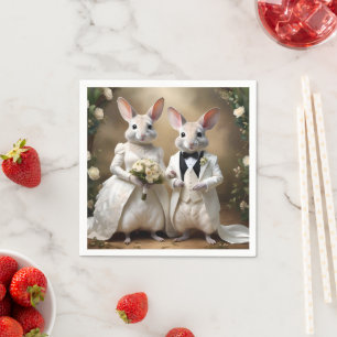 Guardanapo De Papel "Saltos De Amor Sob: Uma Celebração De Casamento B