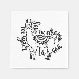 Guardanapo De Papel Salvar o drama para seu lama
