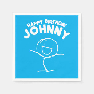 Guardanapo De Papel Sam Stickman Birthday Paper Napkins