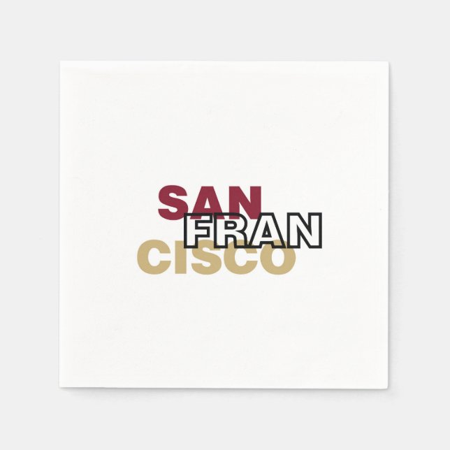 Guardanapo De Papel San Francisco Paper Napkins (Frente)