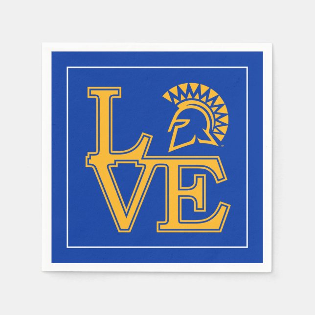Guardanapo De Papel San Jose State Love (Frente)