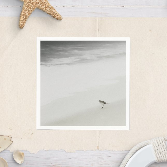 Guardanapo De Papel Sandpiper costeiro na praia (Criador carregado)