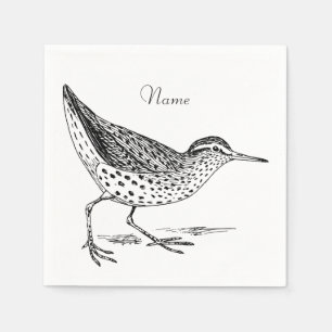 Guardanapo De Papel Sandpiper Shorebird Thunder_Cove