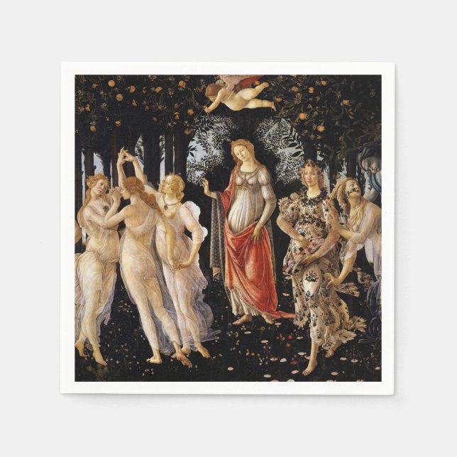 Guardanapo De Papel Sandro Botticelli - La Primavera (Frente)