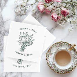 Guardanapo De Papel Sangue de Casamento Imporal Russo de Buquê de Flor