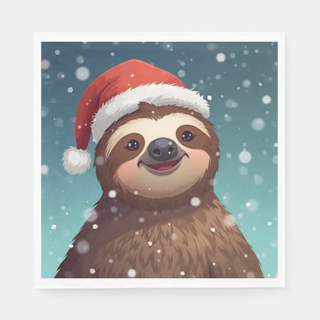 Guardanapo De Papel Santa Sloth, Napkins (Frente)