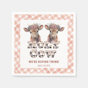 Guardanapo De Papel Santa Vaca Gêmeos Chás de fraldas Russos Napkins