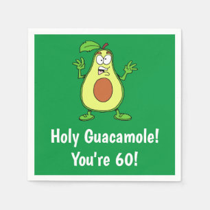 Guardanapo De Papel Santo Guacamole, você tem 60 anos Engraçado Avoc