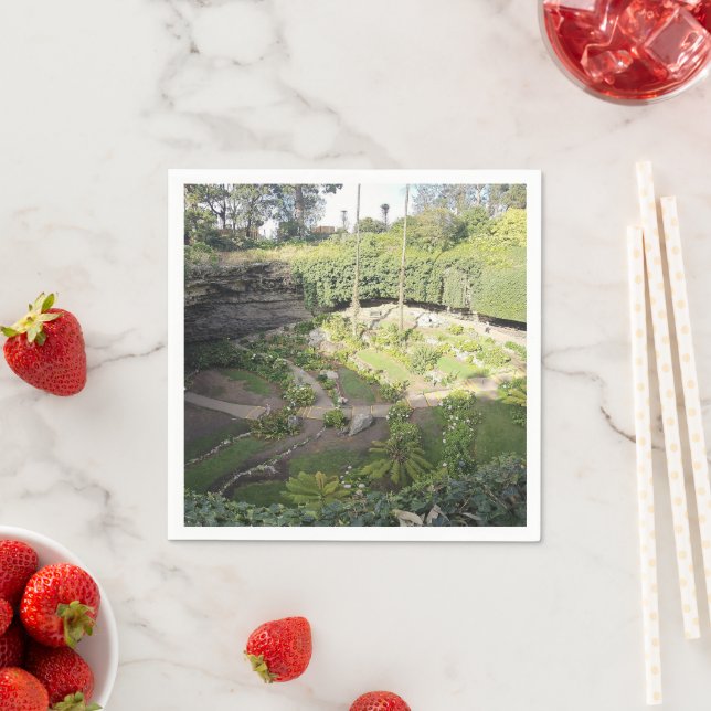 Guardanapo De Papel Santuário Oculto de Umpherston Sinkhole (Insitu)