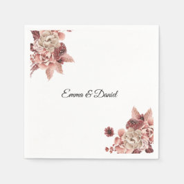 Guardanapo De Papel Santuário Russo de Autumn Blooms Watercolor