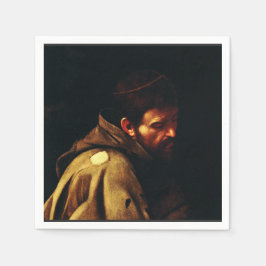 Guardanapo De Papel São Francisco de Caravaggio Obra-Prima Barroca