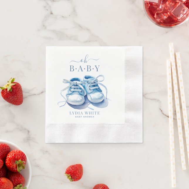 Guardanapo De Papel Sapatilhas de Bebê Chuvinha de Amor, Chuvinha de A (Insitu)