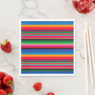 Guardanapo De Papel Sarape Napkins mexicano riscado