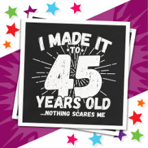 Sarcástico de 45 anos Meme Engraçado 45º aniversár