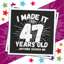 Sarcástico de 47 anos Meme Engraçado 47º aniversár