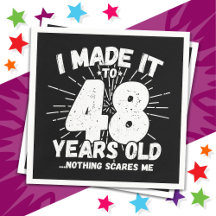 Sarcástico de 48 anos Meme Engraçado 48º aniversár