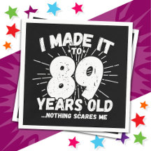 Sarcástico de 89 anos Meme Engraçado 89º aniversár