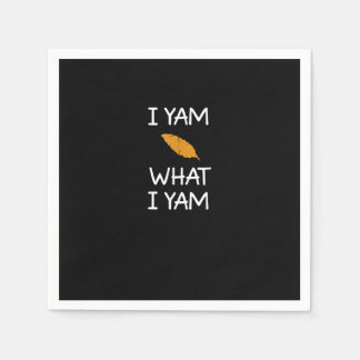 Guardanapo De Papel Sarcástico, Pun I Yam What I Yam, Engraçado, Piada