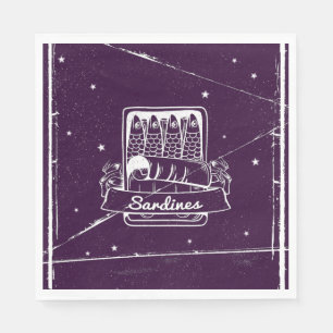 Guardanapo De Papel Sardinhas em lata em estado de tensão