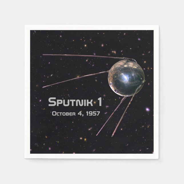 Guardanapo De Papel Satélite Sputnik 1 (Frente)