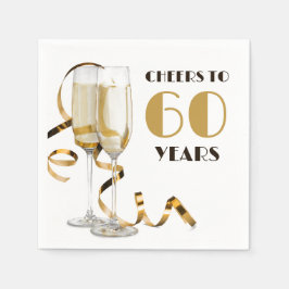 Guardanapo De Papel Saudações aos 60 Anos de Aniversário