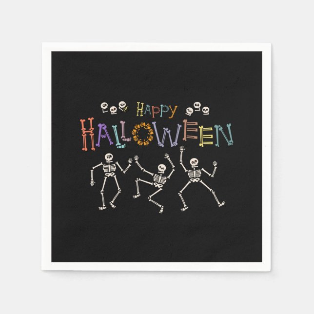 Guardanapo De Papel Saudações de Halloween (Frente)