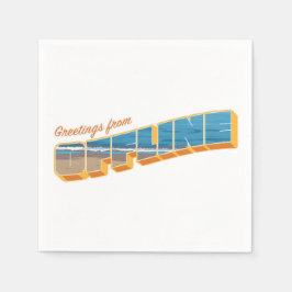 Guardanapo De Papel Saudações do Offline