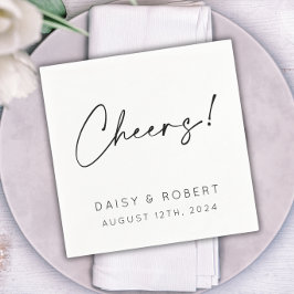 Guardanapo De Papel Saúde! coquetel recepção de casamento