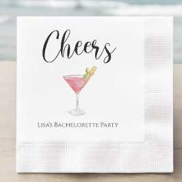 Guardanapo De Papel Saúde Festa de solteira Cosmopolita