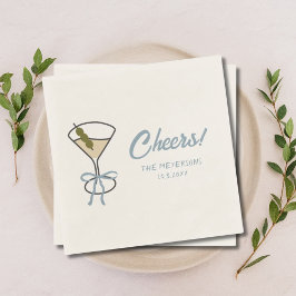 Guardanapo De Papel Saúde Martini Chic Personalizado Casamento Napkins