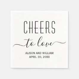 Guardanapo De Papel Saúde para amar casamento elegante e moderno