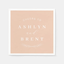 Guardanapo De Papel Saúde Para Lutar O Cocktail De Pêssego Napkins