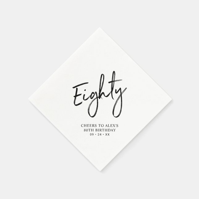 Guardanapo De Papel Saúde para Oitenta 80 Adulta Moderna (Canto)