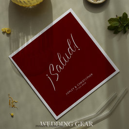 Guardanapo De Papel ¡Saúde! Vermelho Escarlate Minimal Ocasional Coque